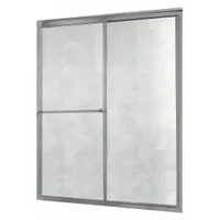 FOREMOST Shower Door: 44 in Min. Door Wd, 48 in Max. Door Wd, 70 in Overall Ht, 3/16 in Glass Thick (MPN TDSS4870-OB-SV)