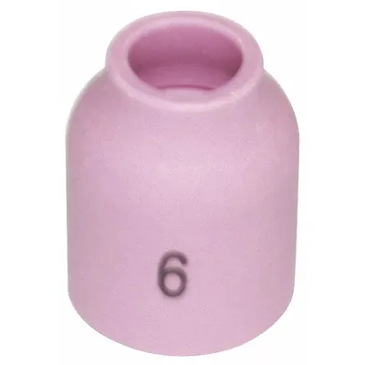 AMERICAN TORCH TIP Gas Lens Nozzle, Alumina, No. 4, Std, 53N58, 10 PK - Gas Lens Nozzles