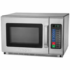 Commercial countertop microwave with 1.2 cu ft oven capacity and 1800 W cooking power. Designed for rapid heating and cooking in foodservice environments such as commercial kitchens, cafeterias, and concession stands.
