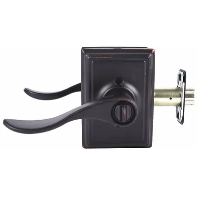 SCHLAGE RESIDENTIAL F51A ACC 716 ADD Office Lever Lockset, Aged Bronze - Office Lever Locksets