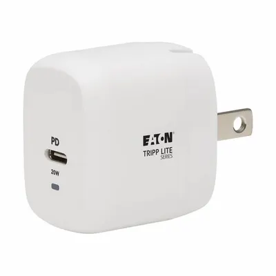 EATON TRIPP LITE USB-C Wall Charger, 120V AC, 1A, White, Single Port - Wall Chargers