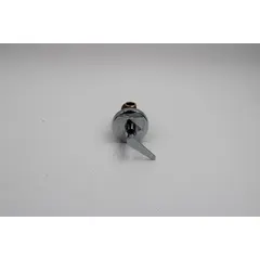 This inline diverter is a replacement part for mixing valve systems, designed to redirect water flow between outlets. It includes a lever handle and features a brass handle with copper connections. Typical applications include commercial plumbing systems where flow diversion is required.
