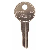 Key Blank: Compatible with Hudson/Yale Locks, Key ID # Y11, 5 Pins, Brass, Nickel Plated (MPN 01122-Y11)