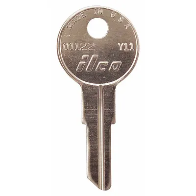 KABA ILCO Key Blank: Compatible with Hudson/Yale Locks, Key ID # Y11, 5 Pins, Brass - Office Furniture Key Blanks