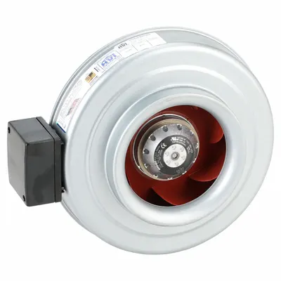 FANTECH In-Line Duct Fan: 461 cfm Max., 8 in Duct, 116 W, 120V AC, 1 Ph, IP44 - General Purpose Inline Duct Fans