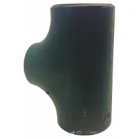 This butt-weld pipe tee is made of carbon steel and features a Butt Weld x Butt Weld x Butt Weld configuration. It is designed for high-pressure piping systems to branch a 5-inch line into a 2-inch line. Common applications include steam, water, and gas distribution where leak-proof connections are required