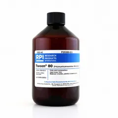 Liquid protease inhibitor supplied in a 500 mL plastic container. Lab grade and BSE/TSE free. Used in biochemical research and cell culture to prevent protein degradation.