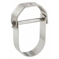 Clevis Hanger: 304 Stainless Steel, For 1 in Pipe, For 3/8 in Threaded Rod, 610 lb Load Capacity (MPN 4060100S4)