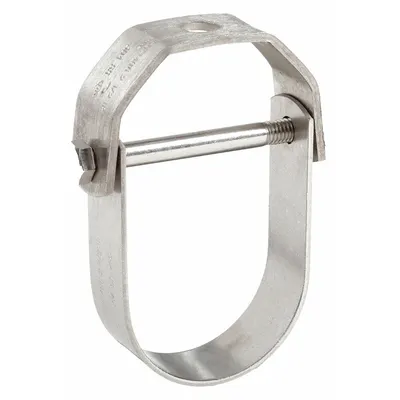 NVENT CADDY Clevis Hanger: 304 Stainless Steel, For 1 in Pipe, For 3/8 in Threaded Rod - Clevis Hangers for Tube & Pipe
