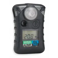 MSA Single-Gas Detector: High 28% vol/Low 19.5% vol Alarm Setting, IP67, Oxygen ( O2), Lithium, O2 (MPN 10074137)