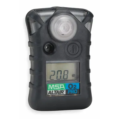 MSA Single-Gas Detector: High 28% vol/Low 19.5% vol Alarm Setting, IP67, Oxygen ( O2) - Single Gas Detectors