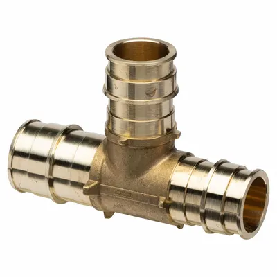 ZURN QET766GX Expansion Brass Barbed Tee - Expansion Brass Barbed Tube Fittings