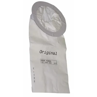 NILFISK Vacuum Bag: GD10, Dry, Paper, 2-Ply, Std, 147 1097 500 - Backpack Vacuum Bags