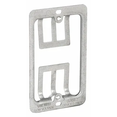 B-LINE BY EATON Communication Mounting Bracket: Steel, Silver, For 1 Gangs - Mounting Accessories for Electrical Boxes