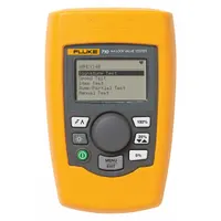 The FLUKE-710 is a loop calibrator designed for testing and calibrating process control loops. It measures DC voltage and DC current with a current accuracy of 0.01% +/- 2 counts and a voltage accuracy of +/-0.01% of reading +2 counts. Features include a Quick-Set Knob and alligator clips. Includes NIST calibration certificate