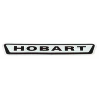 OEM replacement decal for HOBART food mixers, compatible with model HUV4P. Used for identification and labeling during maintenance or restoration of commercial kitchen equipment