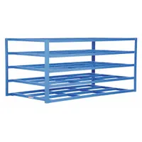 APPROVED VENDOR Horizontal Sheet Storage Rack: 5 Bays, 54 in x 102 in x 48 in, Blue (MPN SHEET-R-57)
