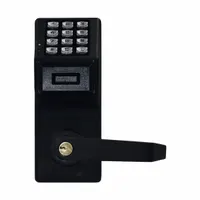 This ADA-compliant electronic keyless lock provides keypad entry for secure access control. It includes a standard key override option for backup access. Suitable for commercial or institutional doors requiring keyless convenience and accessibility compliance