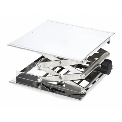 OHAUS Wall Mount: 112 L Max Capacity, 3 1/2 in to 13 in, 10 in Platform Lg - Lab Lifts