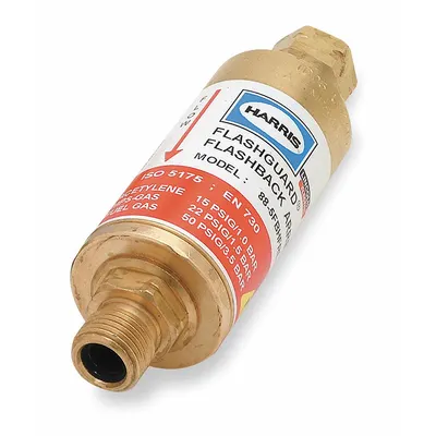 HARRIS High Flow Flashback Arrestor: Regulator Mount, 9/16"-18 - Flashback Arrestors