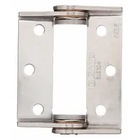 Stainless steel torque hinge with leaf height 2 1/8 in and leaf width 63/64 in. Provides controlled rotational resistance for lids, doors, and panels in industrial enclosures, medical equipment, and machinery