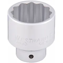 This 3/4" drive hand socket features a 1 11/16" SAE socket size with a 12-point standard configuration. Constructed from chrome, it is suited for manual fastening tasks in maintenance and assembly operations.