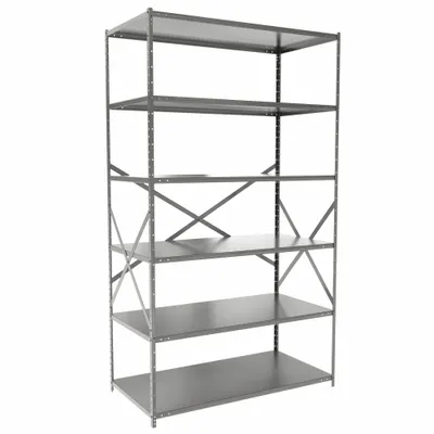 HALLOWELL Heavy-Duty Standalone Open Metal Shelving