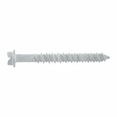 This DEWALT hex-head screw anchor is designed for fastening into concrete, brick, or block. It features a pointed tip for quick installation without a separate anchor or plug, a Stalgard® corrosion-resistant finish, and case-hardened steel construction. The anchor is removable and supplied in a 500-piece pack.