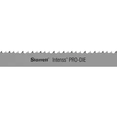 General purpose metal cutting blade made from high speed steel. Features Intenss PRO-DIE design with a Raker cutting edge. Length of 15 ft 9 in. Suitable for cutting various metals in fabrication, maintenance, and production applications.
