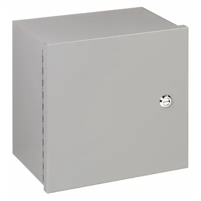 WIEGMANN Enclosure: Steel, 8 in x 8 in x 6 in, NEMA 1, Solid Cover, Hinged - Steel Indoor Enclosures with Hinged Covers