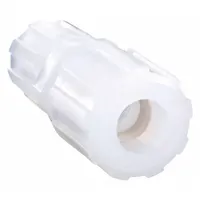 This PARGRIP union is a PFA compression tube fitting with Compression x Compression configuration, connecting 1/2 in OD and 3/8 in OD tubing. It is FDA approved for use in fluid systems requiring material purity. Typical applications include chemical processing, pharmaceutical, and food industry lines