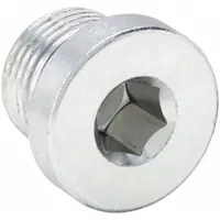 Steel hydraulic threaded extreme-pressure pipe fitting with 3/4 in connection. Rated for maximum operating pressure of 5,800 psi. Used to seal open ports in high-pressure hydraulic systems, common in industrial machinery and fluid power circuits