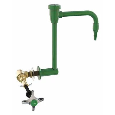 INSTOCK Cold Water Fitting: Cold Water Fitting, 2 3/4 in Overall Wd, 20 in Overall Lg - Fume Hood Fittings