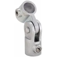Structural Pipe Fitting: Single-Swivel Socket, Tee, 2 in For Pipe Size, Cast Iron, Gray, Pipe