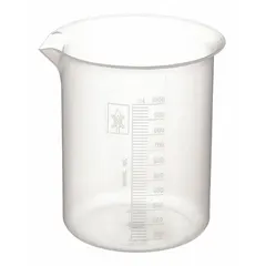 Low Form Polypropylene Beaker, Clear, 1000 mL, Molded Graduations, Non-Sterile