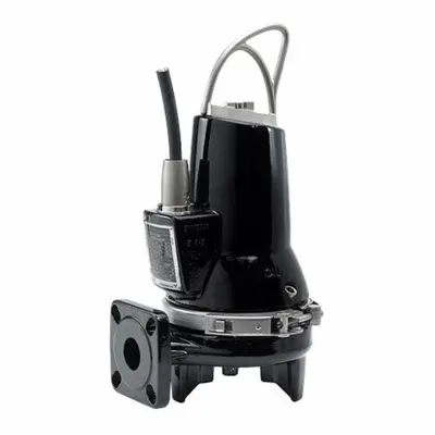 Grundfos Grinder Pump: Horizontal, Three Phase, 5 1/2 hp, 208/230V AC, 1 1/2 in Flange - General Purpose Sewage Grinder Pumps