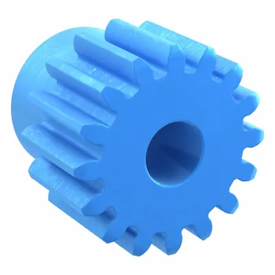 KHK GEARS Machined Spur Gear: Module m 1.5, 16 Teeth, 8 mm Bore Dia, Nylon, 20° Pressure Angle - Metric Spur Gears with Standard Hub