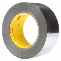 This reinforced foil tape features an aluminum foil backing with silicone adhesive, rated for indoor/outdoor use and temperatures as low as -65°F. It is commonly used for sealing ductwork, insulation, and vapor retarder systems in HVAC and industrial applications. Supplied in a 24-pack.
