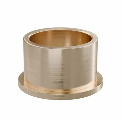 OILITE Flanged Sleeve Bearing: Bronze, SAE 841, 50 mm Bore, 60 mm OD, 40 mm Lg - Lubricated General Purpose Metallic Flanged Sleeve Bearings