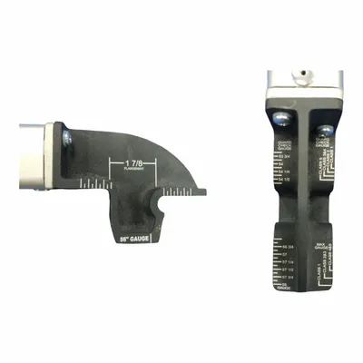ALDON Adjustable Level Gauge, 7 lb, Steel, 58 in Max Track Length, MPN 4022-07 - Track Gauges with Levels