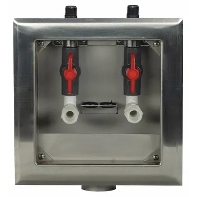 GUY GRAY Outlet Box: 1/2 in FPT, 1/4 in Turn, Center, 8.63 in Box Wd - Dialysis Supply Valve Outlet Boxes