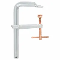 WILTON Bar Clamp: Extra Heavy Duty, Coated T Handle, 12 in Jaw Opening - Max, 7 in Throat Dp, Swivel (MPN 4800S-12C)