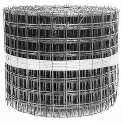 Galvanized mesh netting for excluding birds from under solar panels. Black finish, 1/2-inch mesh size. Can be bent into custom shapes and glued or screwed in place. Overall length 50 ft, width 8 in.