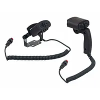 Handheld controller for FISHER Mid-Duty UTV Snow Plows, compatible with model 87511. Provides operator interface for hydraulic system functions including blade lift, lower, and angle adjustments. Required system component for snow removal operations