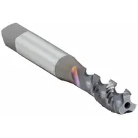 Spiral-flute STI tap for cutting internal threads in steel and stainless steel to accept screw thread inserts. Thread size 3/4"-10 UNC with H5 tolerance for 2B-3B class fit. 4-flute design aids chip evacuation. Used in applications requiring strong, wear-resistant threads