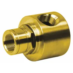 Brass hose reel swivel with 3/4 in FNPT inlet and outlet configurations. Features a nitrile seal material. Designed for use with XTM reel series and compatible with 100/1125/DP/SH/SP/T/XTM reel series. Allows the reel to rotate without twisting the hose.