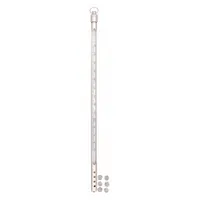 This full-immersion armored liquid-in-glass thermometer from VEE GEE measures temperature in Celsius from -20°C to 110°C with an accuracy of +/-1°C. It features a 12-inch immersion depth and is designed for use in laboratory, industrial, and process environments where protection of the glass thermometer is required
