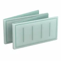 Link Air Filter: 24 in x 15 in x 1 in, 15 in Section Wd, 4 Sections, 3 Ply, MERV 8