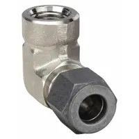 PARKER Compression Fitting Elbow: 1/4 in OD x 1/2 in Pipe Fitting Size, Compression x FNPT (MPN 4-8 DBZ-SS)
