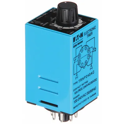 EATON Multi-Function Time Delay Relay: Panel Door Mounted, 100 to 240V AC, 10 A - Panel Door-Mounted Relays